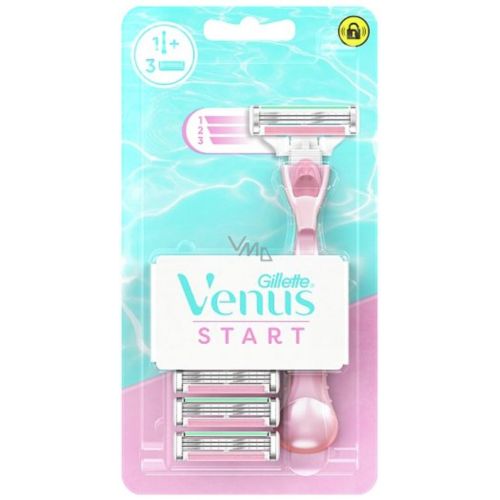 Lame Venus Start Rasoir 3 Têtes De Rechange Pour Femme