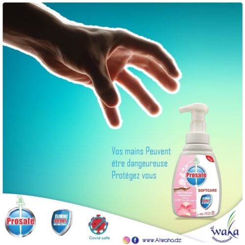 Savon Liquide Prosafe Moussant Antibactérien Softcare 400 ML