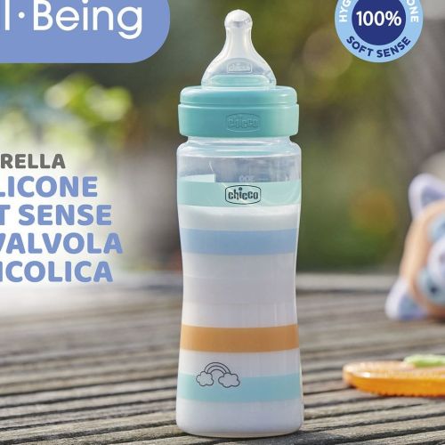 Biberon Chicco En Plastique 2m+ Bleu Grande Modèle 250
