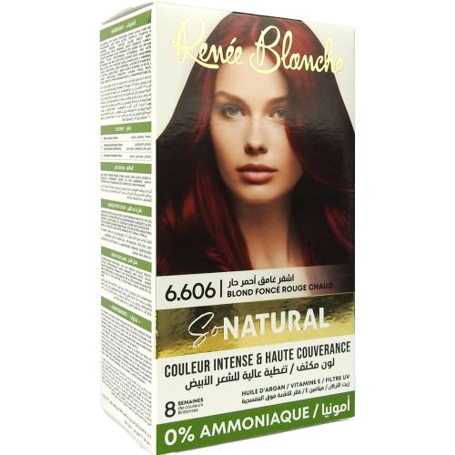 Teinture Renee Blanche Blond Foncé Rouge Chaud 6.606