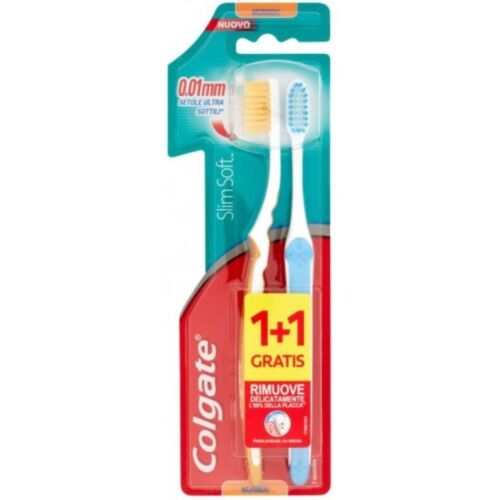 Brosse à Dent Colgate Ultra Compact 0.01 Mm Slim Soft Duo Pack 1+1