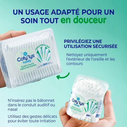 Coton Tige Cotylys Famil 100 Unité