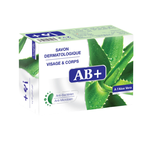AB+ SAVON ACTERIEN VISAGE & CORPS 85G ALOE VERA C/60