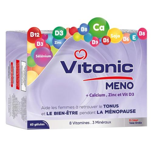 VITONIC MEMO mrnopause CALCIUM ZINC & VIT D3 BT45 GELULES