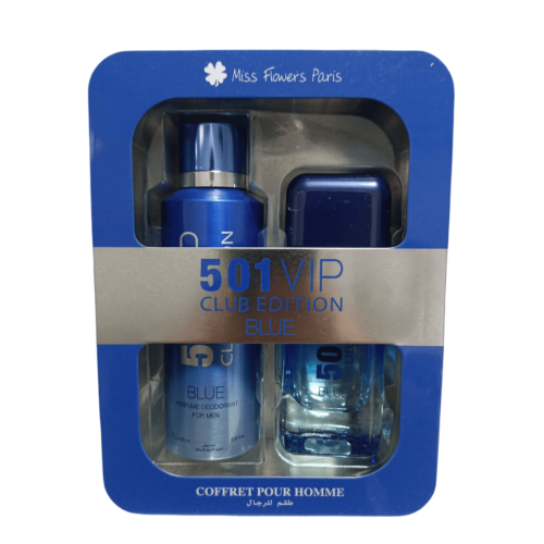 Coffret 501Vip Club Edition Blue Parfum + Déodorant