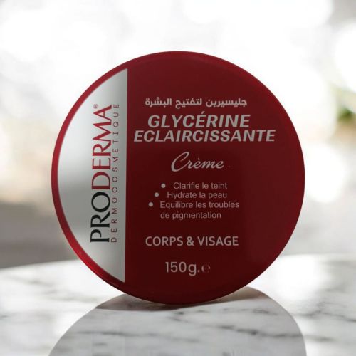 Creme Proderma Glycerine Éclaircissante Corps Et Visage Pot 150 G