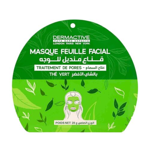 Masque Visage Dermactive Traitement De Pores Thé Vert 28 G