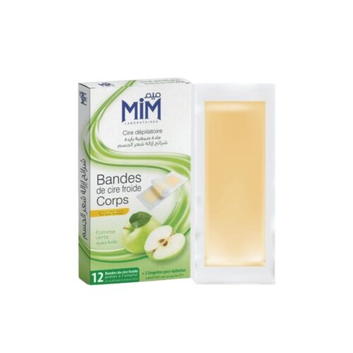Bande De Cire Mim Corps Pomme Verte 12 Bandes