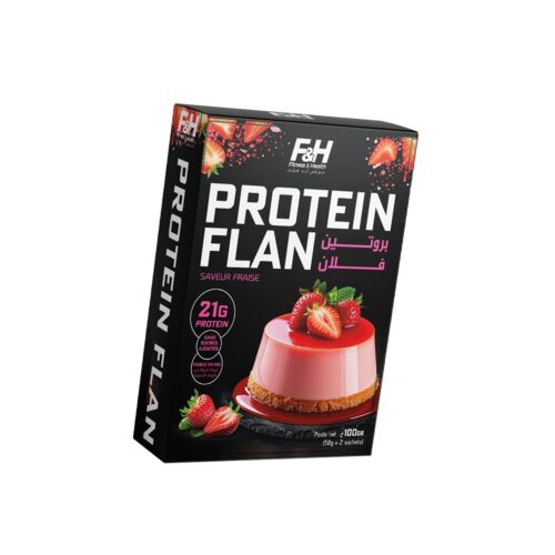 Flan F&h Protein Fraise 100 G