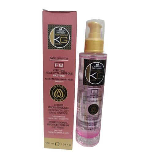 Serum Cheveux Keragold Keratine Acide Hyaluronique Biotine 100 Ml