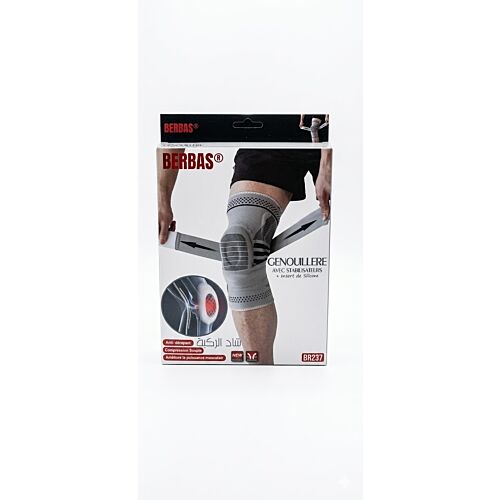 Bandes Berbas Genoulliere Stabilisateur + insert de Silicone BR237