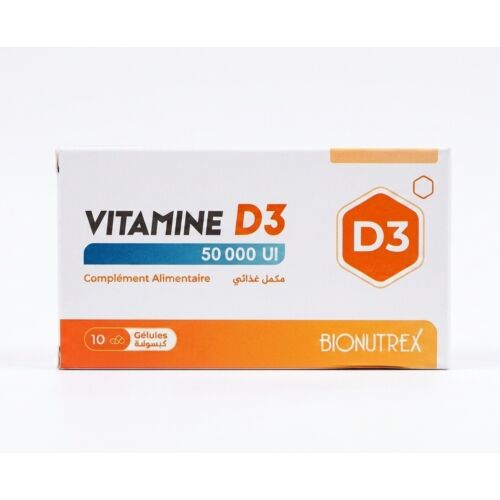 Complément Bionutrex Vitamine D3 50 000 UI 10 Gélules