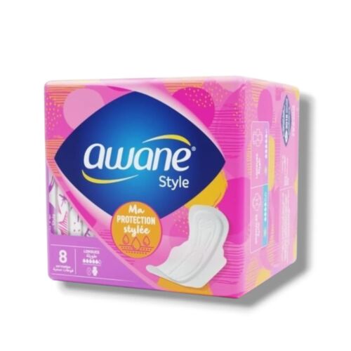 Serviettes Intimes Awane Style Longues 8 Unité