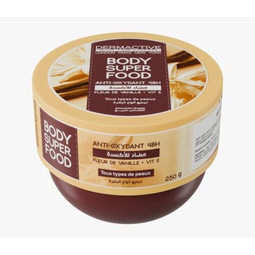 Creme Dermactive Body Super Food Fleur De Vanille 250 G