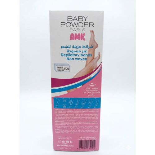 Bandes Baby Powder Dépilatoires 100 Unités