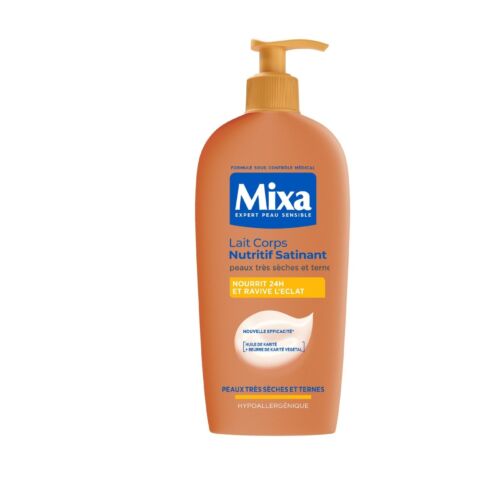 Lait De Corps Mixa Nutritif Satinant Peaux Trés Sèches Et Ternes 400 ML