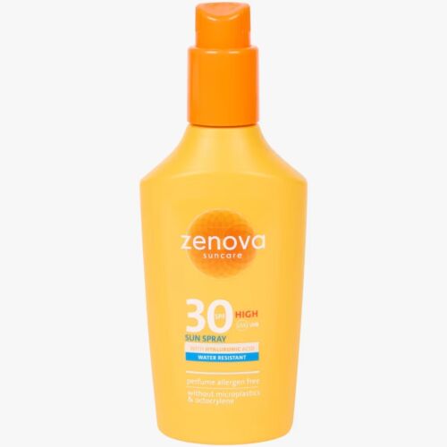 Creme Solaire Zenova Water Resistant Sun Spray Hyaluronic Acid 30 Spf 200 ML