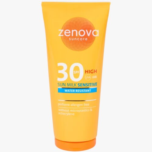 Creme Solaire Zenova Water Resistant Sun Milk Sensitive Perfume Free 30 Spf 200 ML