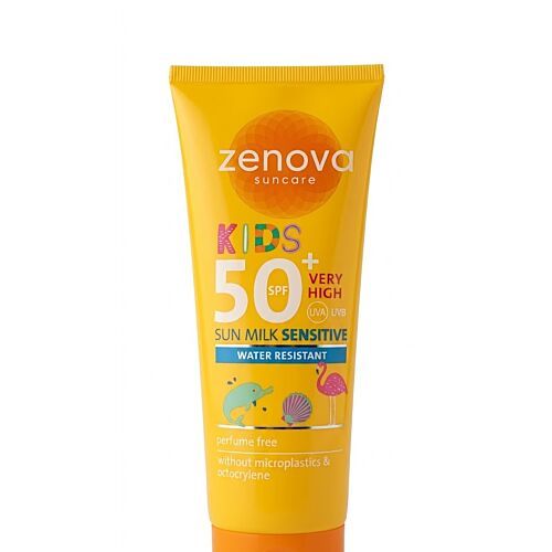 Creme Solaire Zenova Kids Water Resistant Sun Milk Sensitive 50+ Spf 200 ML