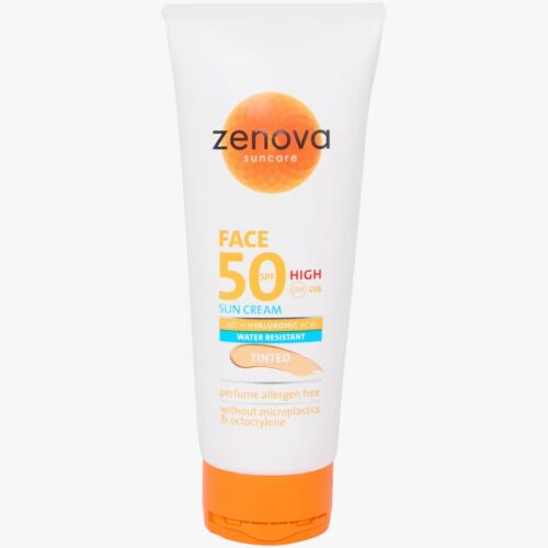 Creme Solaire Zenova Water Resitant Hyaluronic Acid Tinted 50 Spf 100 ML