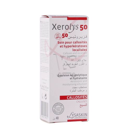 Lotion Lysaskin Xerolys 50 Callosités Et Hyperkératoses Localisées 40 ML