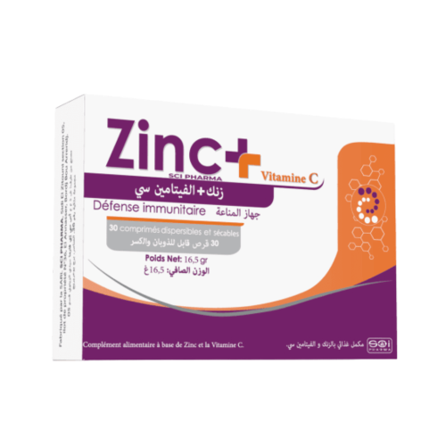 Complément Sci Zinc+ Vitamince C 30 Comprimés